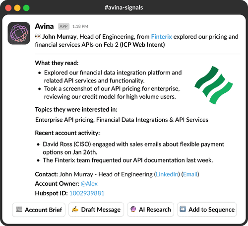 Slack integration